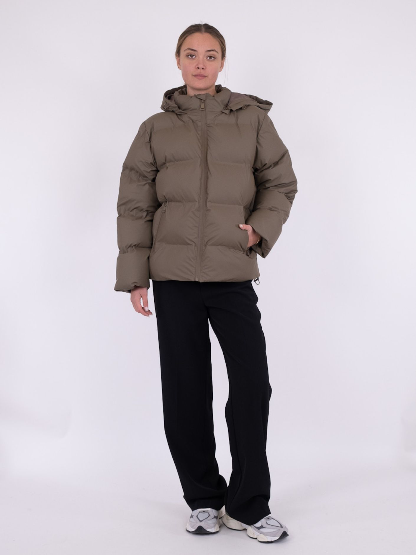 fox c puffer jacket black