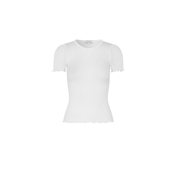 Rosemunde Silk Pointelle T-Shirt New White