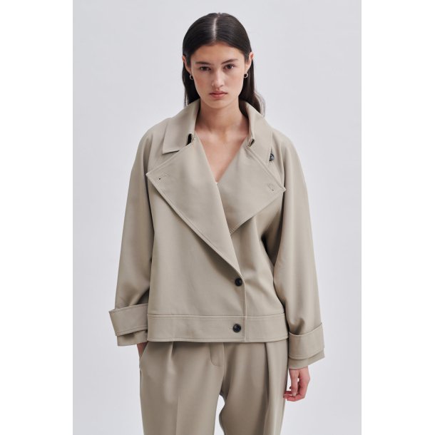 Silvia Trench Jacket Rosted Cashew