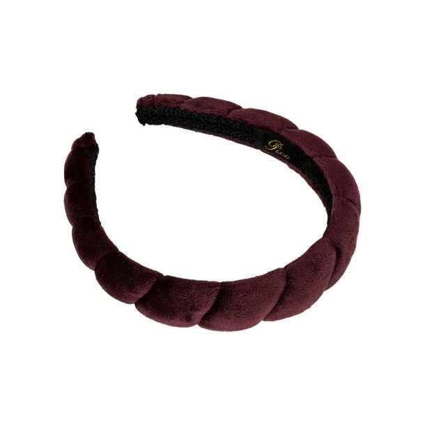 Pico Salicia Velvet Headband Aubergine